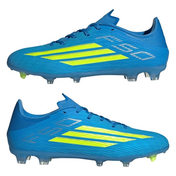 Blue/Yellow - adidas - F50 League Adults Firm Ground Football Boots