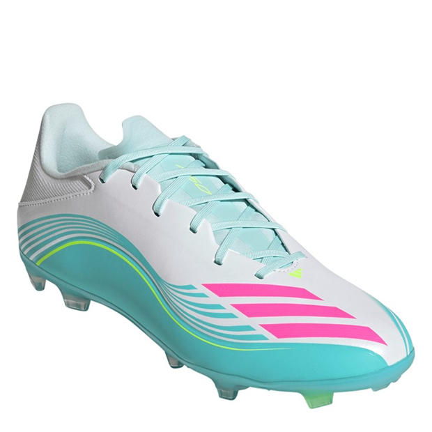 Wht/Pink/Blue - adidas - F50 League Adults Firm Ground Football Boots