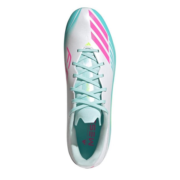 Wht/Pink/Blue - adidas - F50 League Adults Firm Ground Football Boots