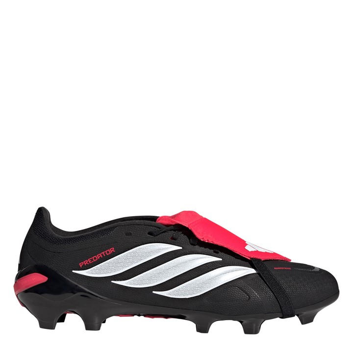 Adidas Men's Black Predator Fold-Over Tongue League Firm Ground Football Boots in Size 7.5, Sports Direct