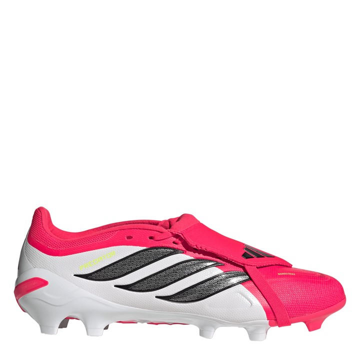 Adidas Men's Red Predator Fold-Over Tongue League Firm Ground Football Boots in Size 11.5, Sports Direct