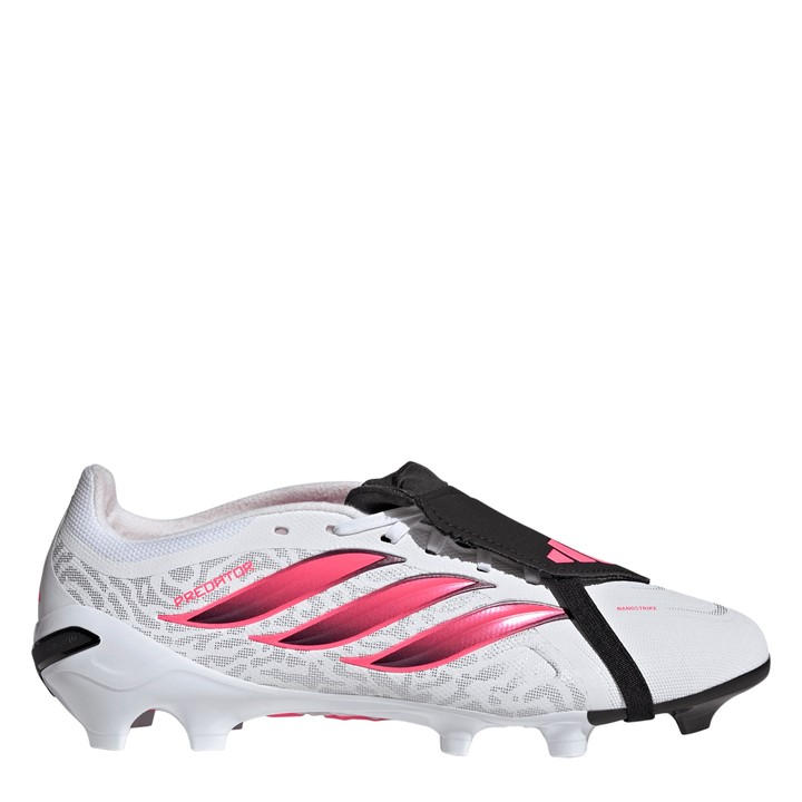 Adidas Men's White Predator Fold-Over Tongue League Firm Ground Football Boots in Size 12, Sports Direct