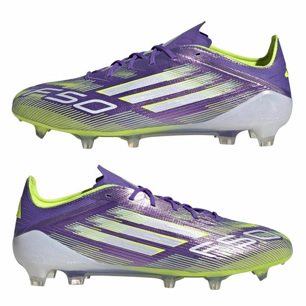 Purple/White - adidas - F50 Elite Adults Firm Ground Football Boots