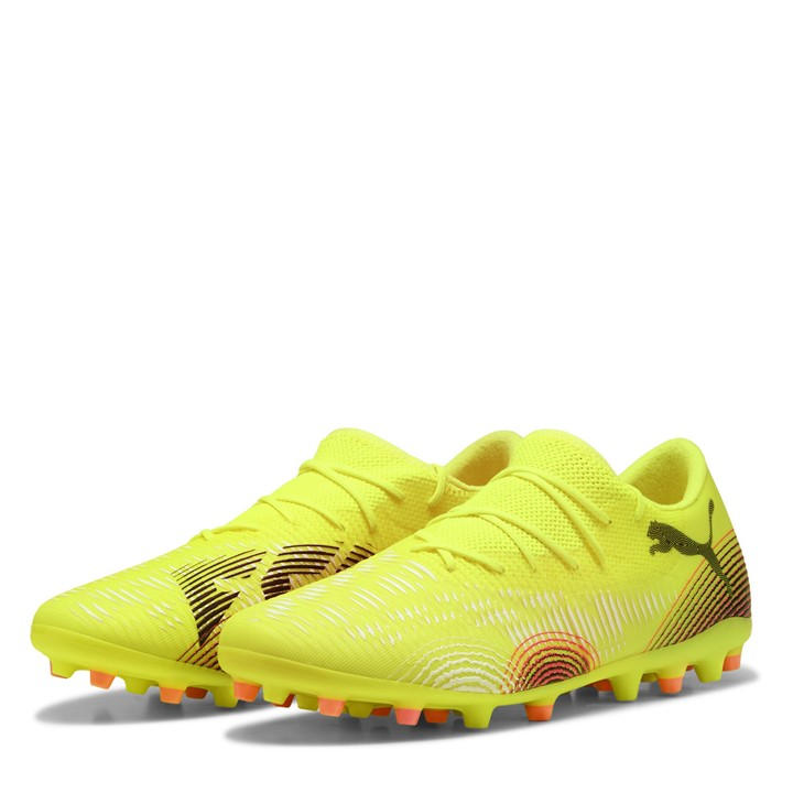 Puma Men's Yellow Future 8 Match Low Mg Firm Ground Football Boots in Size 7.5, Sports Direct