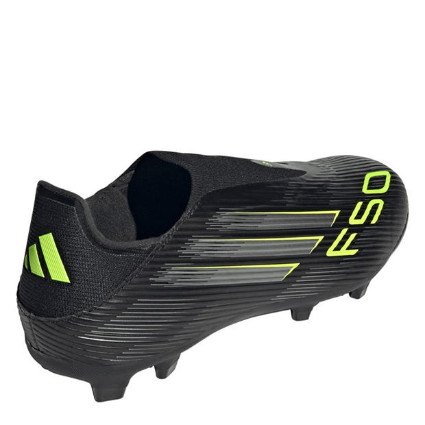 Черно/Лимон - adidas - F50 League Laceless Adults Firm Ground Football Boots