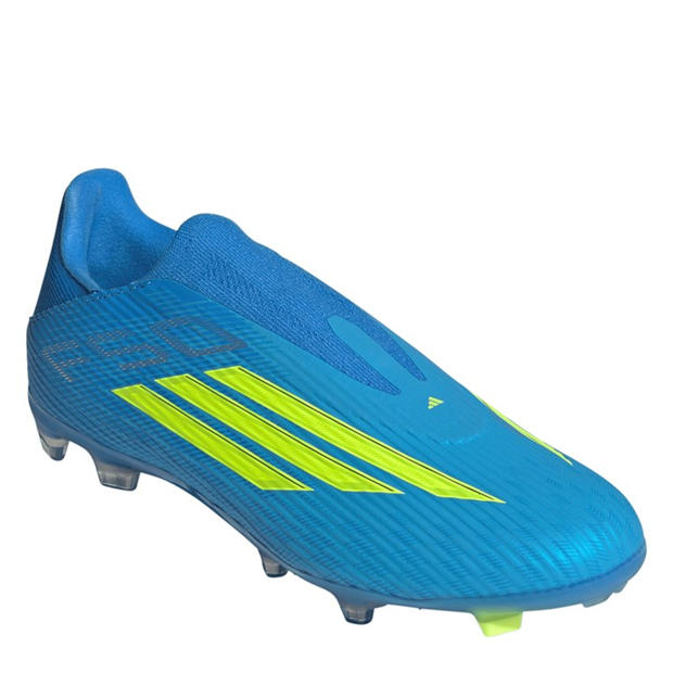 Blue/Yellow - adidas - F50 League Laceless Adults Firm Ground Football Boots
