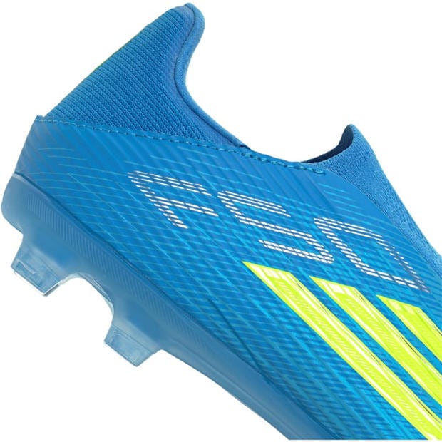 Blue/Yellow - adidas - F50 League Laceless Adults Firm Ground Football Boots