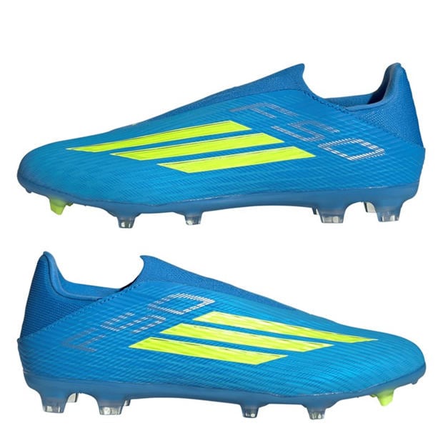 Blue/Yellow - adidas - F50 League Laceless Adults Firm Ground Football Boots