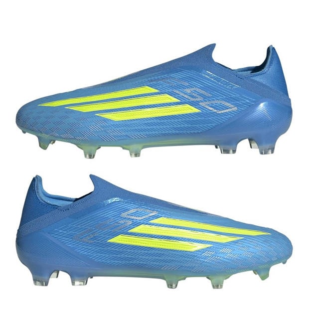 Blue/Yellow - adidas - F50 Elite Laceless Adults Firm Ground Football Boots