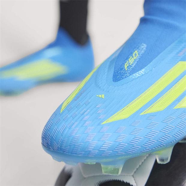 Blue/Yellow - adidas - F50 Elite Laceless Adults Firm Ground Football Boots