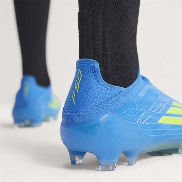 Blue/Yellow - adidas - F50 Elite Laceless Adults Firm Ground Football Boots