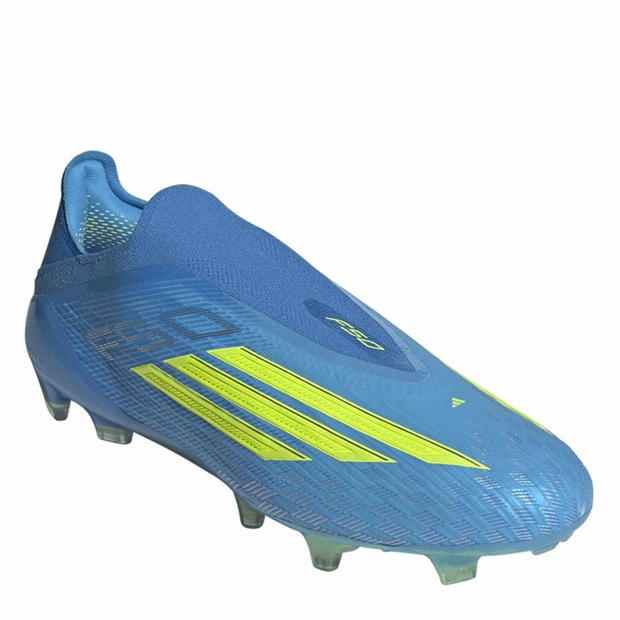 Blue/Yellow - adidas - F50 Elite Laceless Adults Firm Ground Football Boots