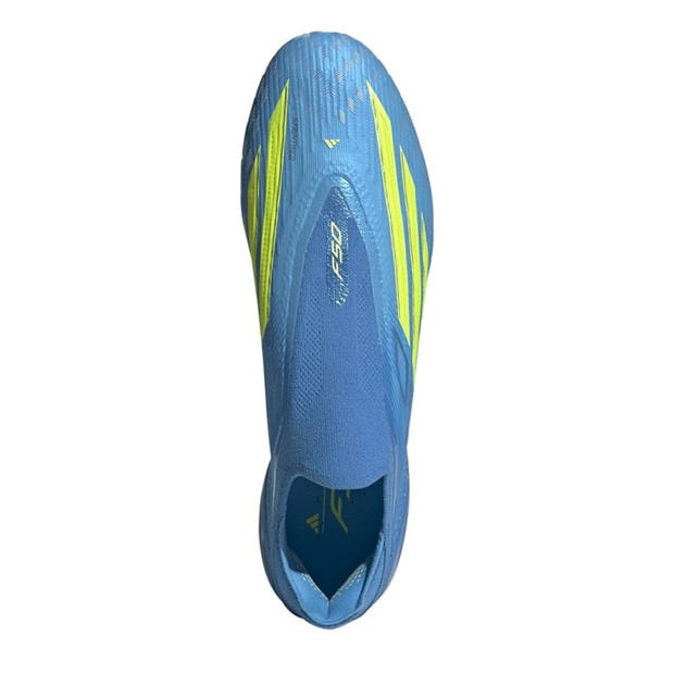 Blue/Yellow - adidas - F50 Elite Laceless Adults Firm Ground Football Boots