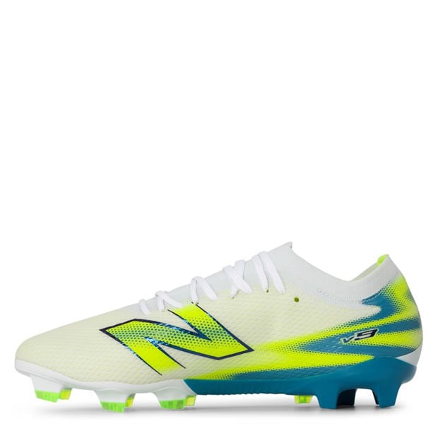 White/Lime - New Balance - Men's Furon .3 Firm Ground Football Boots