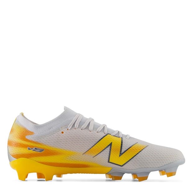 White/Orange - New Balance - Men's Furon .3 Firm Ground Football Boots