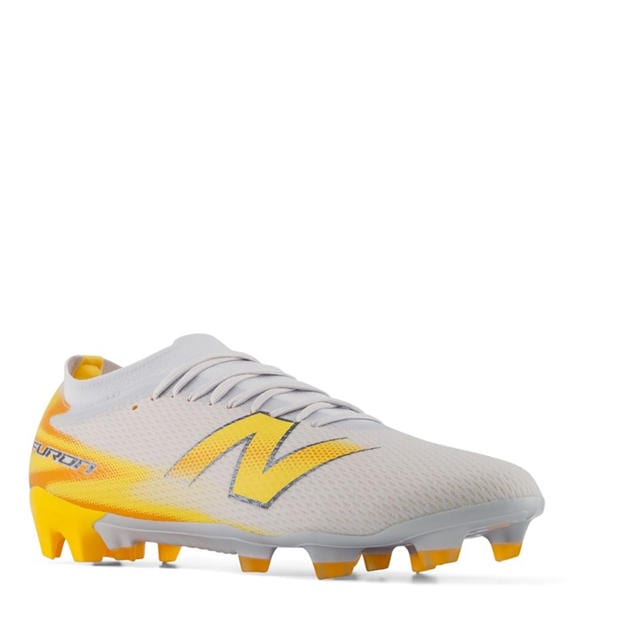 White/Orange - New Balance - Men's Furon .3 Firm Ground Football Boots