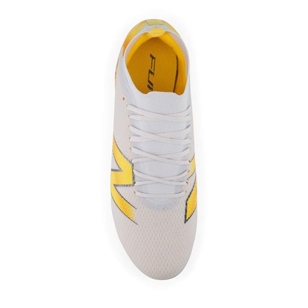White/Orange - New Balance - Men's Furon .3 Firm Ground Football Boots