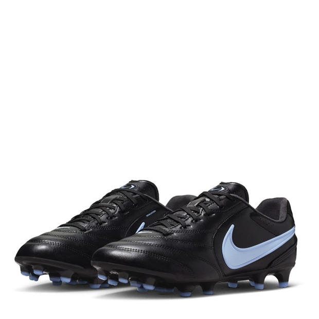 Black/Blue - Nike - Mens Nike Tiempo Ligera Pro Firm Ground Football Boots