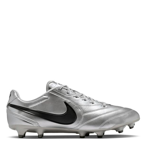 Silver/Black - Nike - Mens Nike Tiempo Ligera Pro Firm Ground Football Boots
