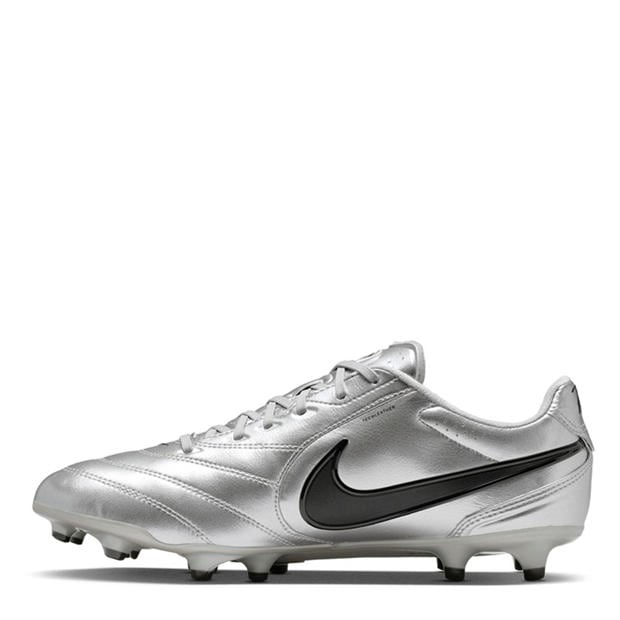 Silver/Black - Nike - Mens Nike Tiempo Ligera Pro Firm Ground Football Boots