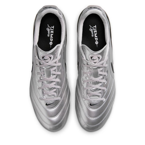 Silver/Black - Nike - Mens Nike Tiempo Ligera Pro Firm Ground Football Boots