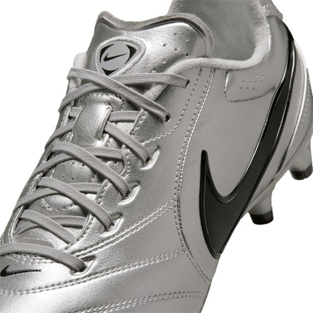 Silver/Black - Nike - Mens Nike Tiempo Ligera Pro Firm Ground Football Boots