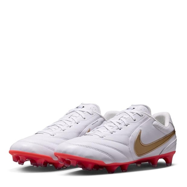 White/Red - Nike - Mens Nike Tiempo Ligera Pro Firm Ground Football Boots