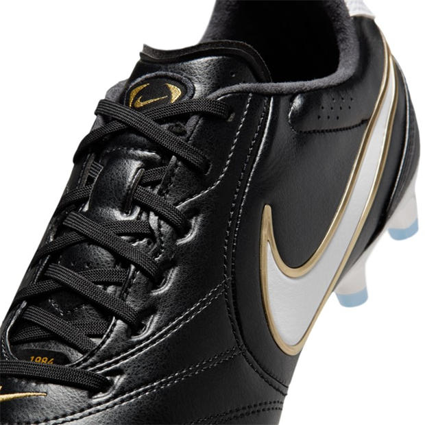 Blk/Wht/Gold - Nike - Mens Nike Tiempo Ligera Pro Firm Ground Football Boots