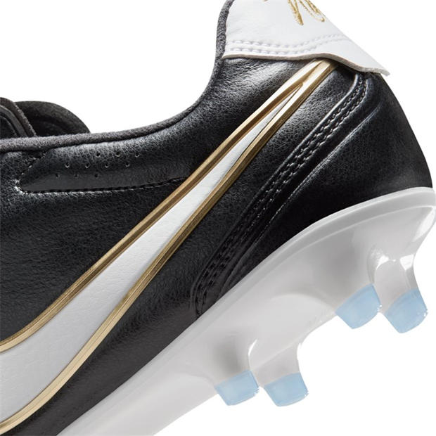 Blk/Wht/Gold - Nike - Mens Nike Tiempo Ligera Pro Firm Ground Football Boots