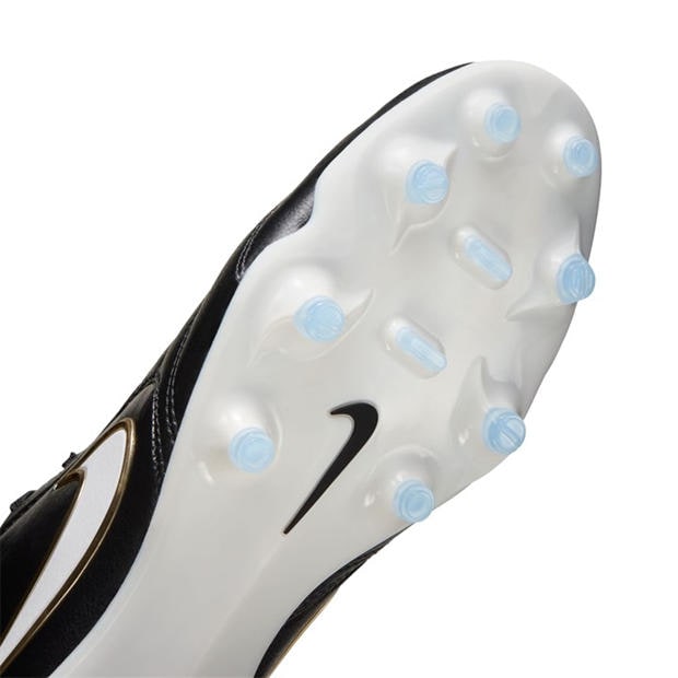 Blk/Wht/Gold - Nike - Mens Nike Tiempo Ligera Pro Firm Ground Football Boots