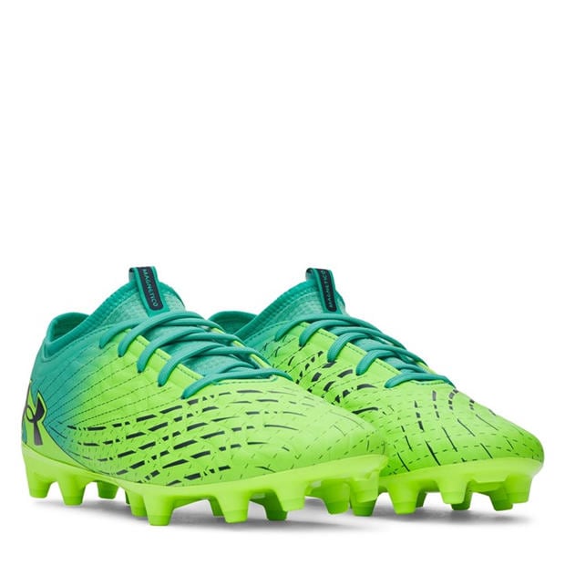Green/Turquoise - Under Armour - Men's Magnetico .3 Firm Ground Football Boots