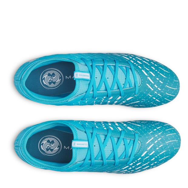Blue/White - Under Armour - Men's Magnetico .3 Firm Ground Football Boots