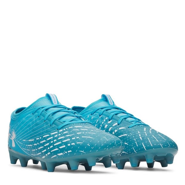 Blue/White - Under Armour - Men's Magnetico .3 Firm Ground Football Boots