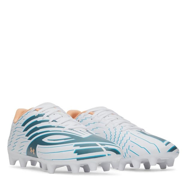 Blue/White - Under Armour - Mens Under Armour Shadow .4 Firm Ground Football Boots