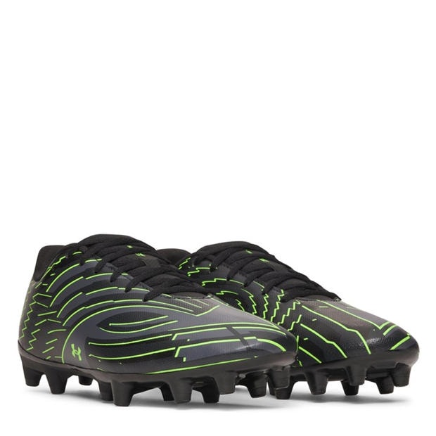Black/Green - Under Armour - Mens Under Armour Shadow .4 Firm Ground Football Boots