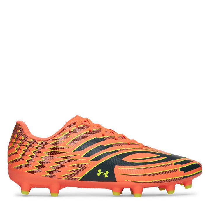 Under Armour Men's Orange Shadow .4 Firm Ground Football Boots in Size 9, Sports Direct