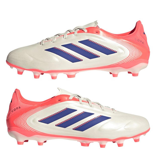 Balta/Mėlyna/Koralinė - adidas - Copa Pure 3 League Firm Ground Football Boots
