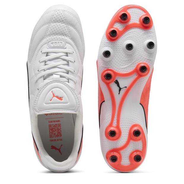 Puma White - Puma - Men's Liga Firm Ground Football Boots
