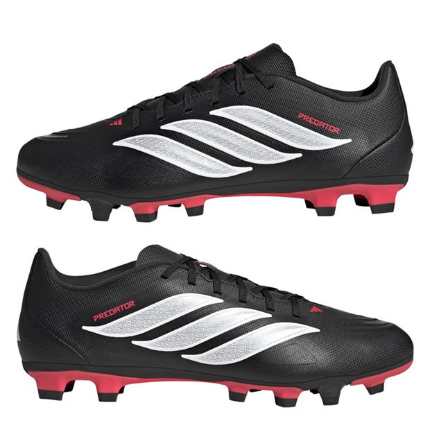 Black/Red - adidas - Mens adidas Predator Club Firm Ground Football Boots
