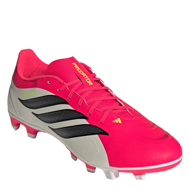 Red/Blk/White - adidas - Mens adidas Predator Club Firm Ground Football Boots