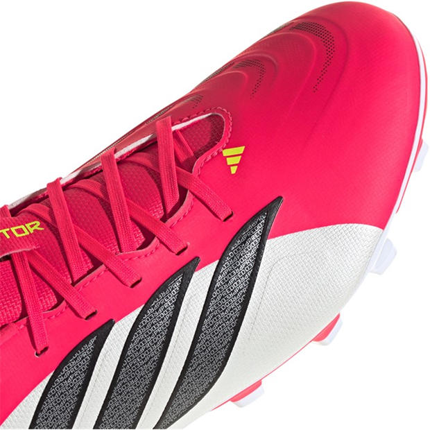 Red/Blk/White - adidas - Mens adidas Predator Club Firm Ground Football Boots