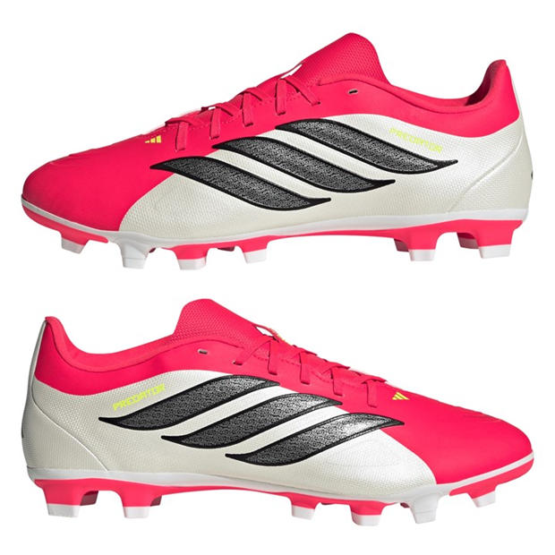 Red/Blk/White - adidas - Mens adidas Predator Club Firm Ground Football Boots