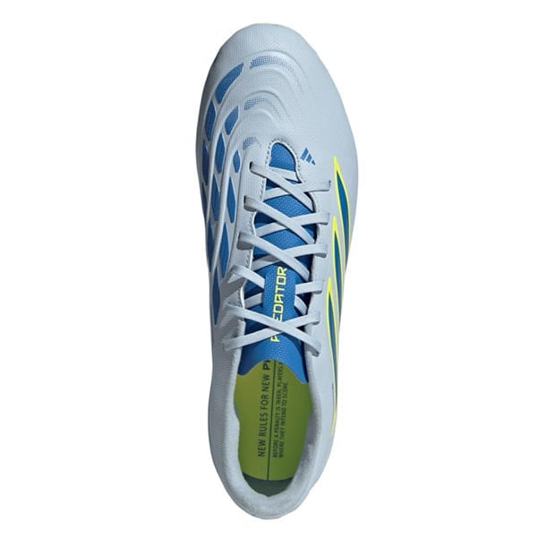 Blue/Yellow - adidas - Mens adidas Predator Club Firm Ground Football Boots