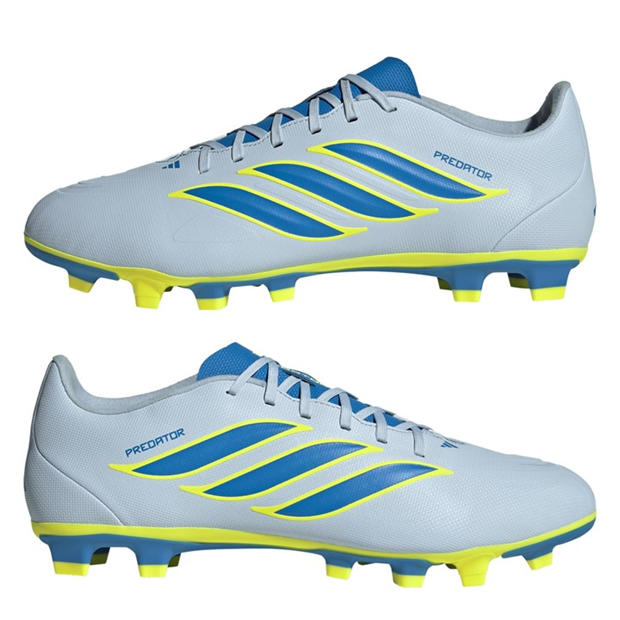 Blue/Yellow - adidas - Mens adidas Predator Club Firm Ground Football Boots