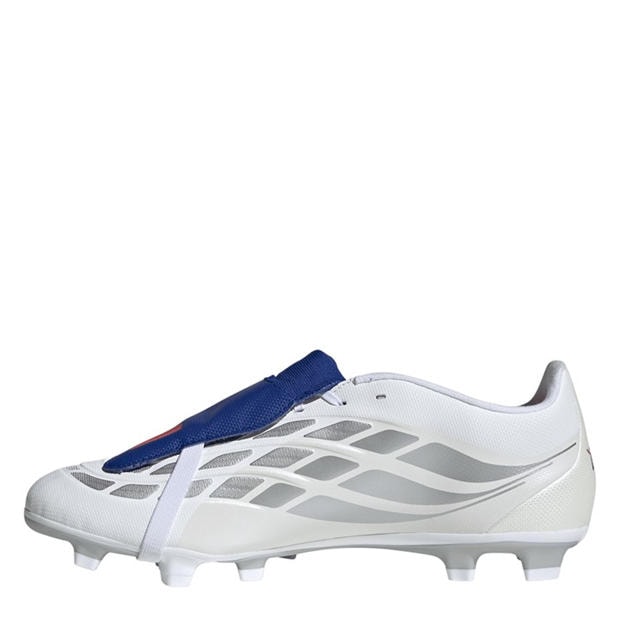 White/Blue - adidas - Mens adidas Predator Fold-Over Tongue Club Firm Ground Football Boots