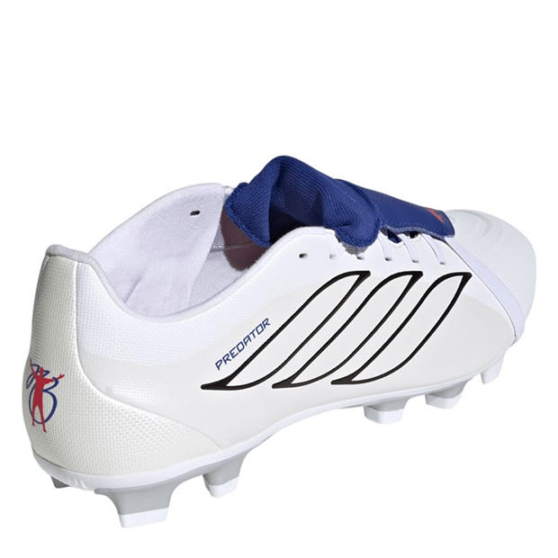 White/Blue - adidas - Mens adidas Predator Fold-Over Tongue Club Firm Ground Football Boots