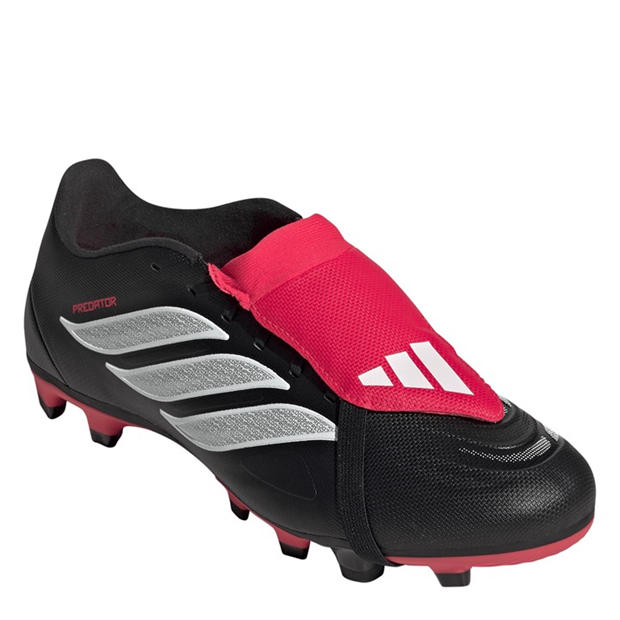 Black/Red - adidas - Mens adidas Predator Fold-Over Tongue Club Firm Ground Football Boots