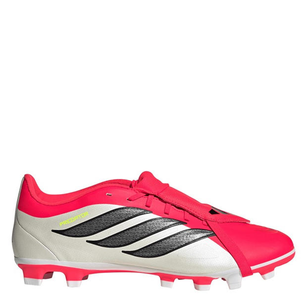 Red/Blk/White - adidas - Mens adidas Predator Fold-Over Tongue Club Firm Ground Football Boots
