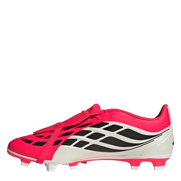 Red/Blk/White - adidas - Mens adidas Predator Fold-Over Tongue Club Firm Ground Football Boots