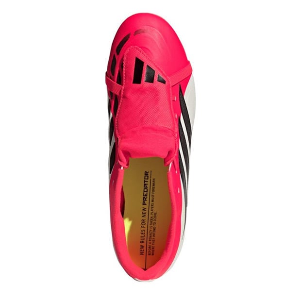 Red/Blk/White - adidas - Mens adidas Predator Fold-Over Tongue Club Firm Ground Football Boots